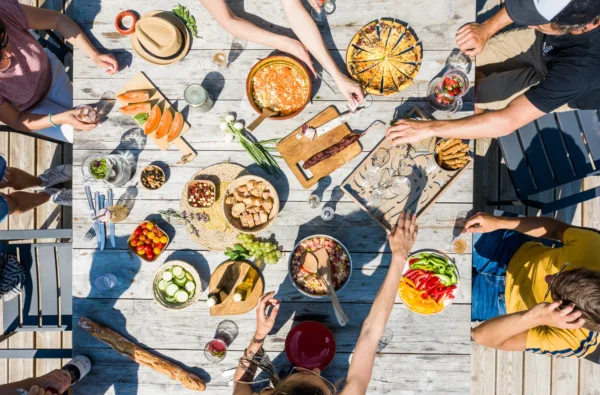 terrasse gabare camping les ponts de cé loire