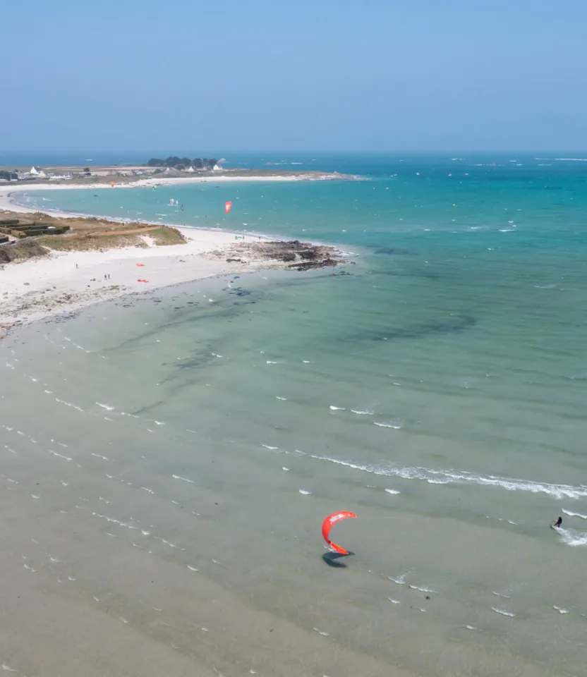 kitesurfing beach finistère