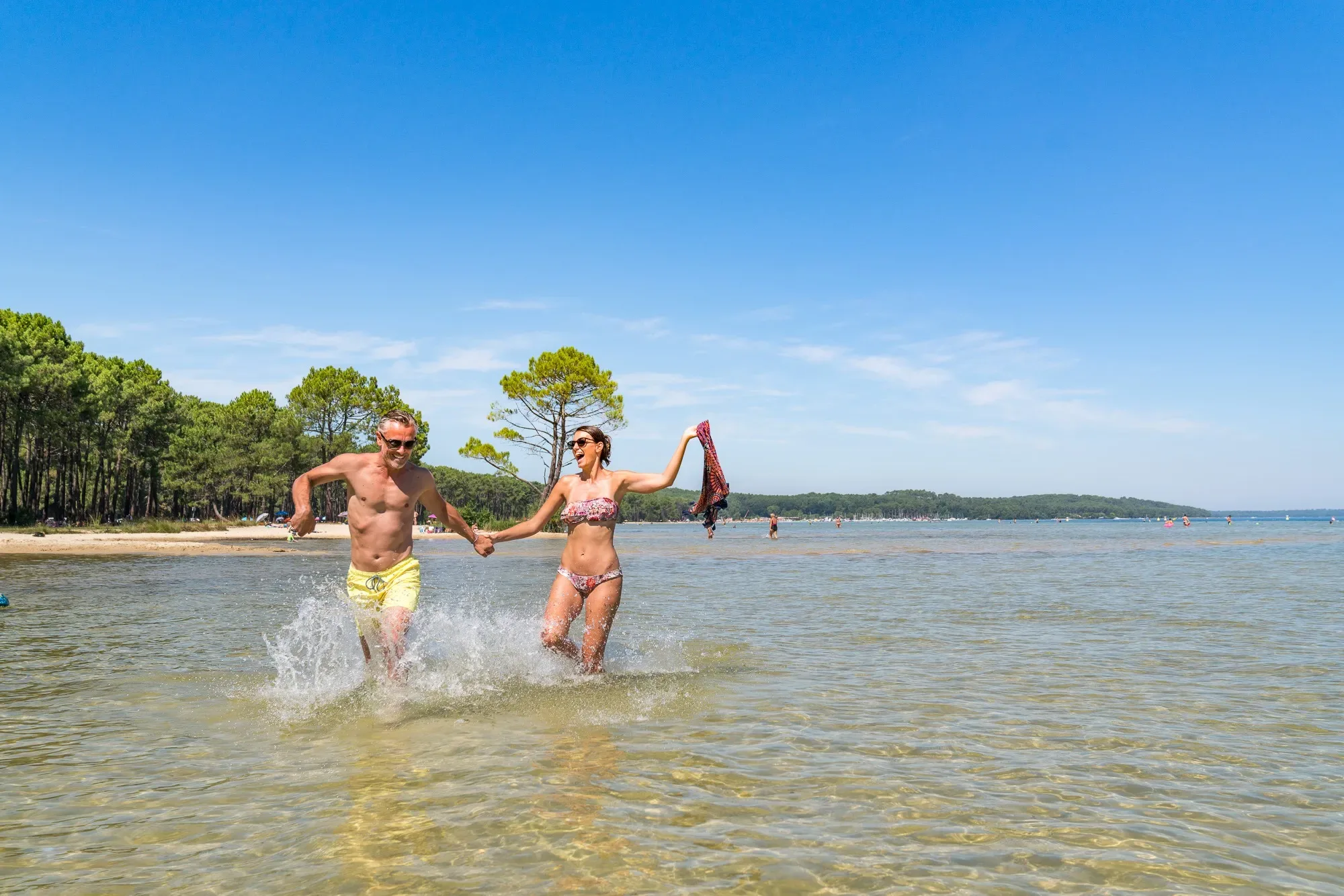 Wandelen rond het meer van Biscarrosse
