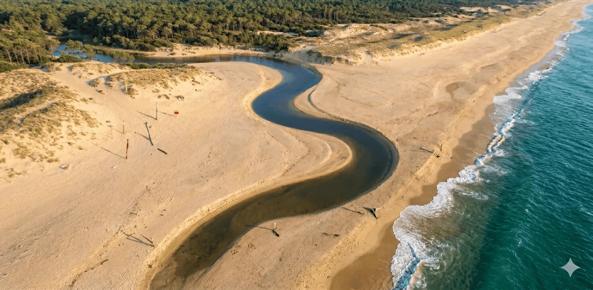 Volledige gids voor de bewaakte stranden in Les Landes: zwemmen en veiligheid met het hele gezin
