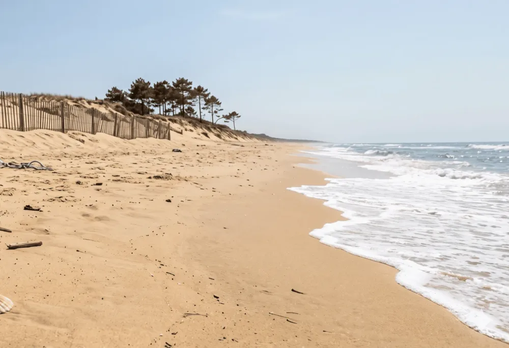 La playa sur de Messanges
