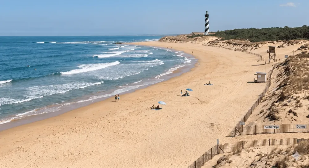 La playa de Contis